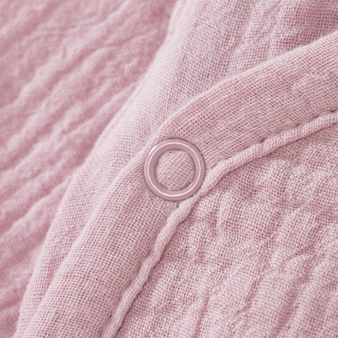 Topomini Pure Collection Baby Wickelbody aus Musselin rosa