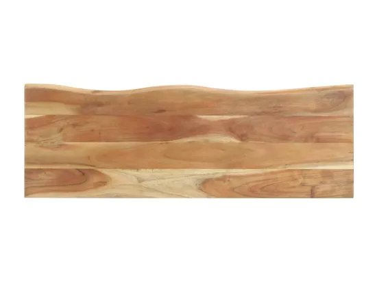 Patère à bord naturel 100x35x22 cm Bois d'acacia massif