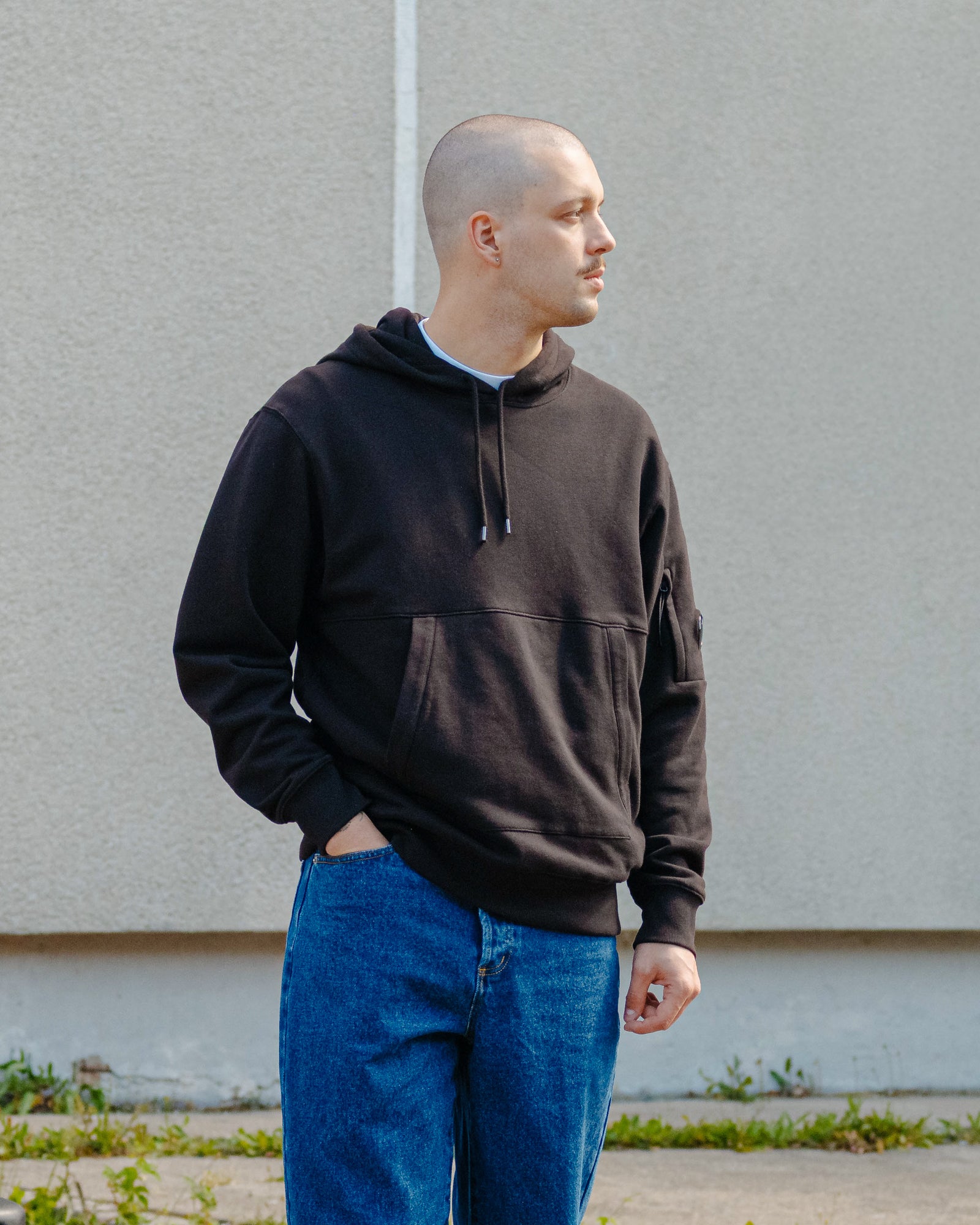 C.P. Company<br>Diagonal Raised Fleece Hooded Sweatshirt