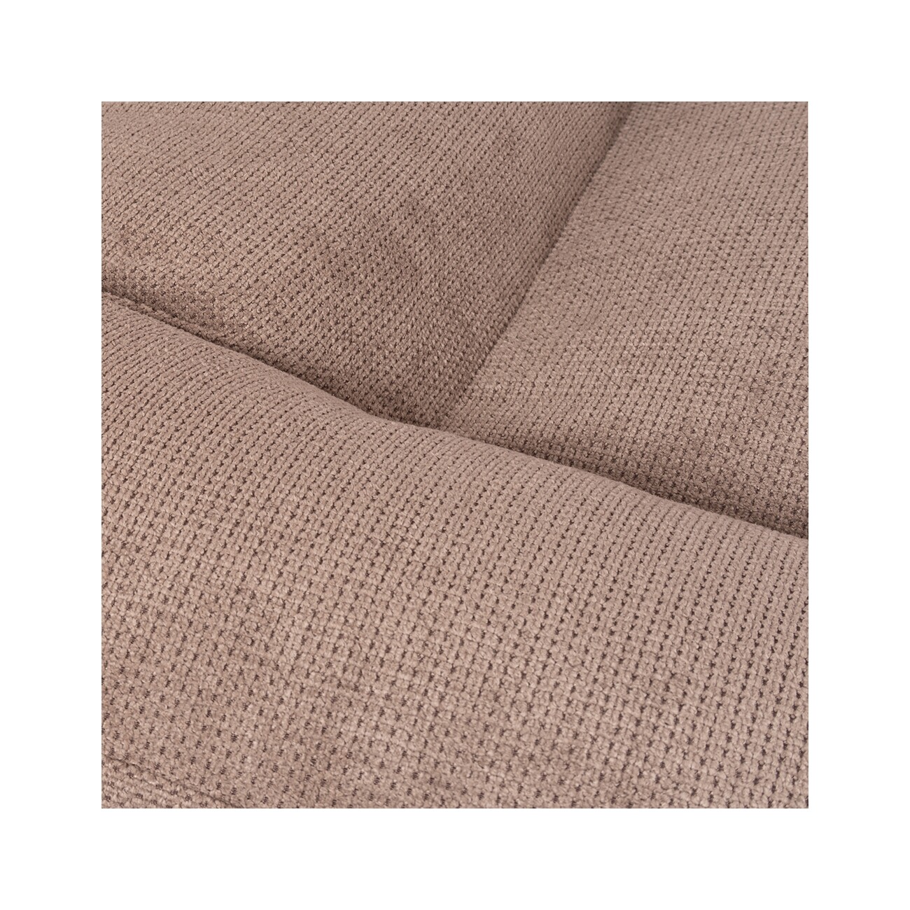 Knuffelwuff orthopädisches Hundebett aus Velours mit Handwebcharakter Sofia beige M-L