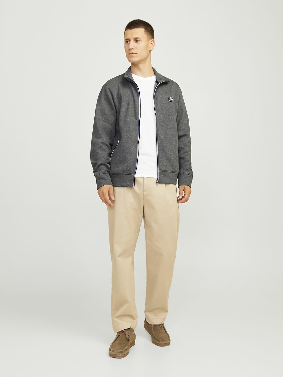 JACK & JONES<br>Suéter com zíper e gola alta