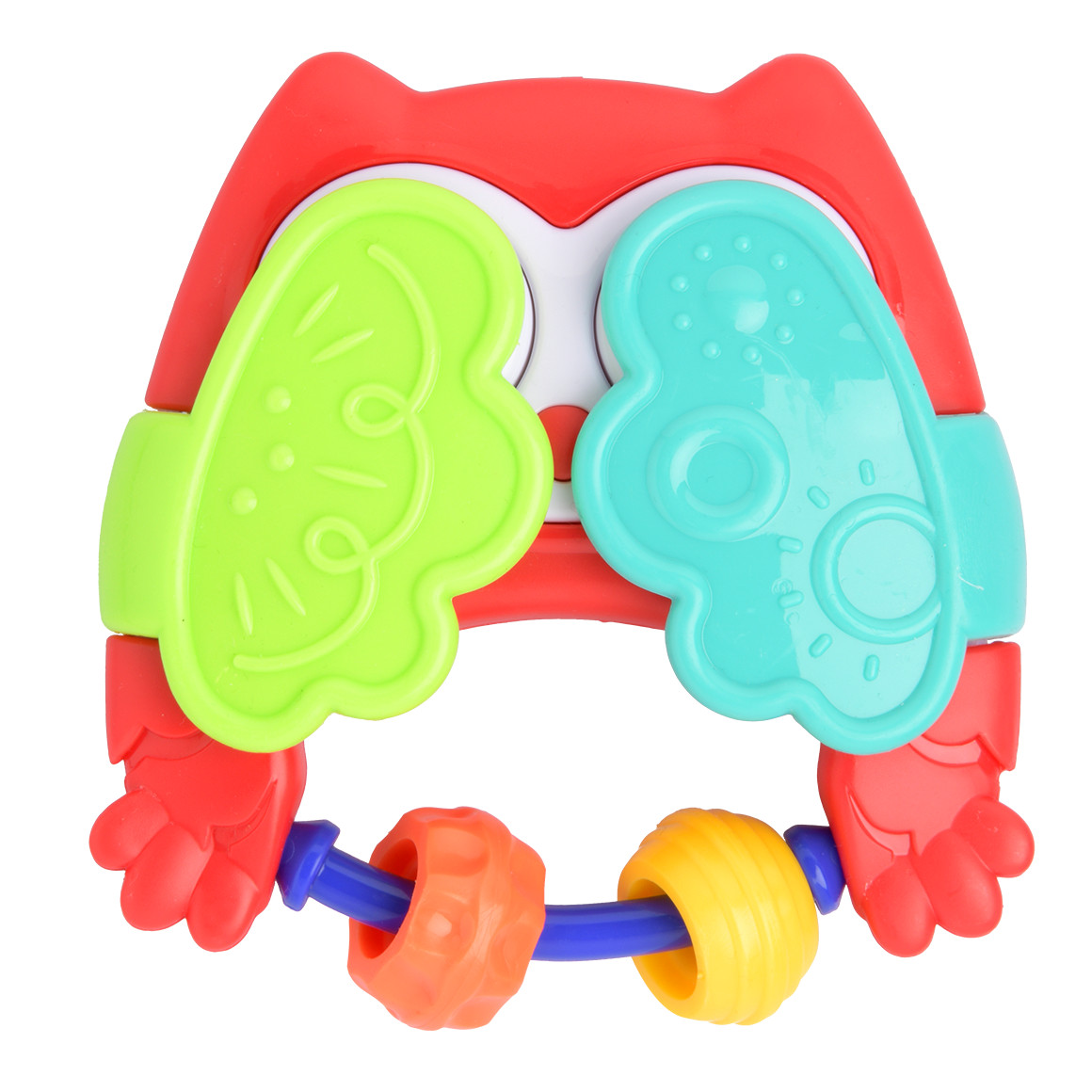 Topomini Baby Guck-Guck Eule rot / bunt