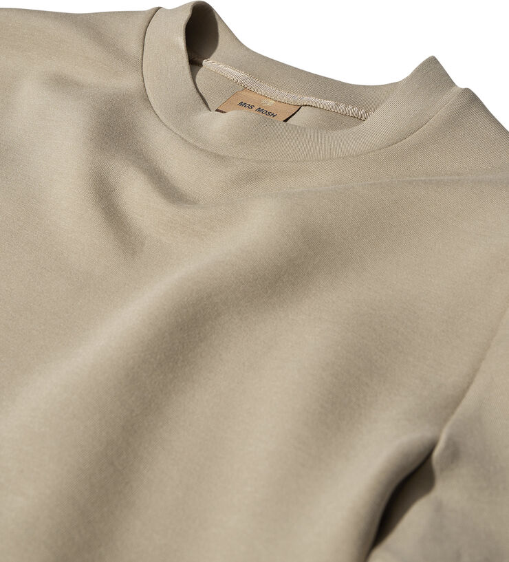 Mos Mosh Gallery MMGAbel Crew Neck Sweat Light sand