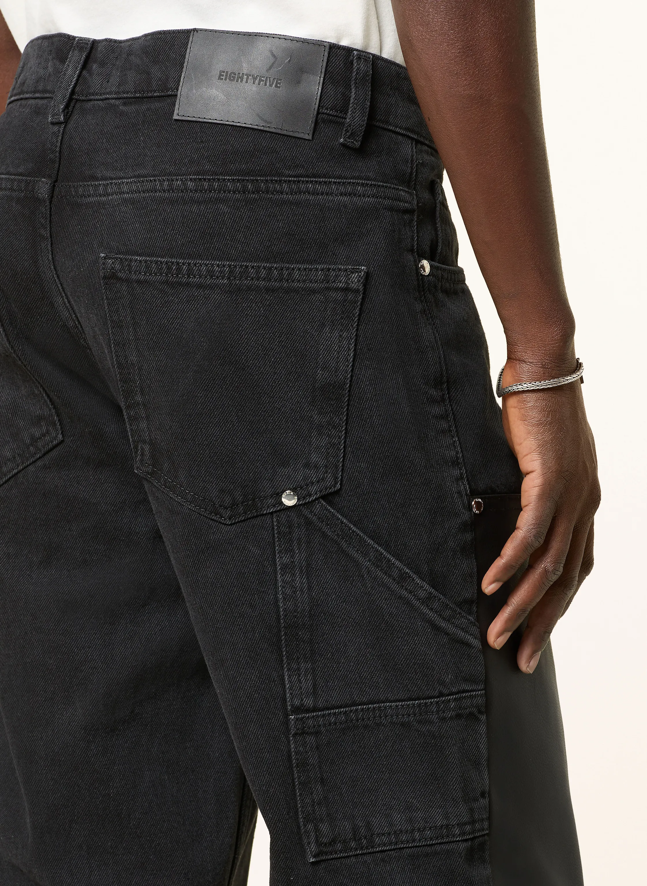EIGHTYFIVE Cargojeans im Materialmix Relaxed Fit
