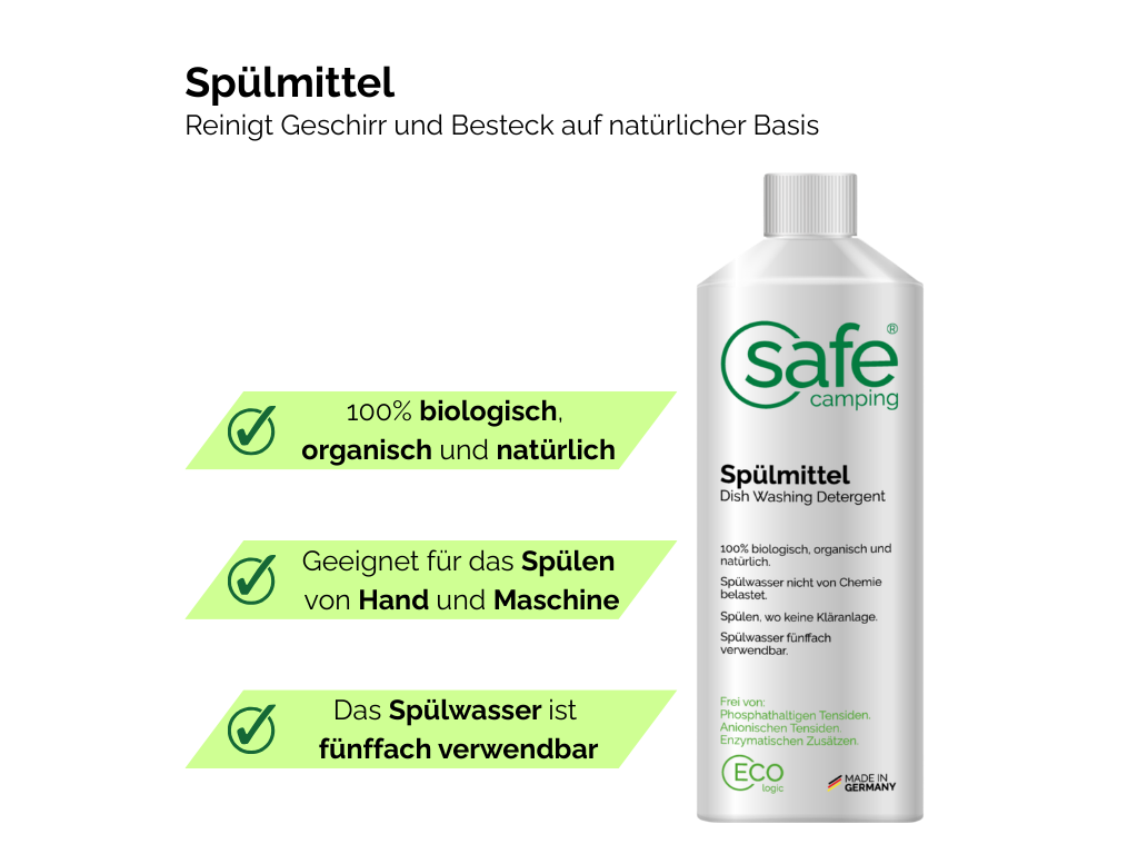 SAFE-CAMPING afwasmiddel - 1 liter
