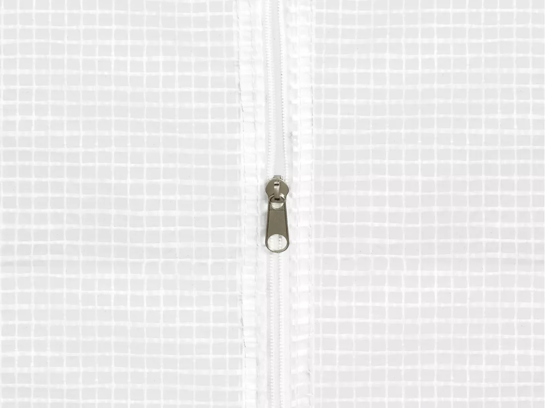 Serre tunnel avec structure en acier 12 m² - L300 x l400 x H200 cm - Blanc - IPOMEA