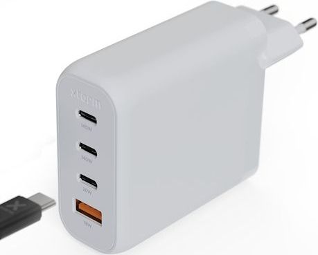 GaN² Ultra-adapter - 140W - Compact - GRS-gecertificeerd Gerecycled Plastic