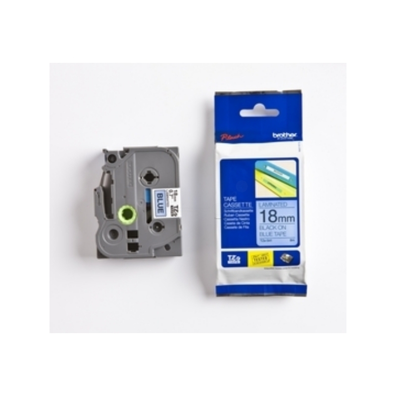 Brother P-Touch Band TZe-541, 18 mm, schwarz auf blau