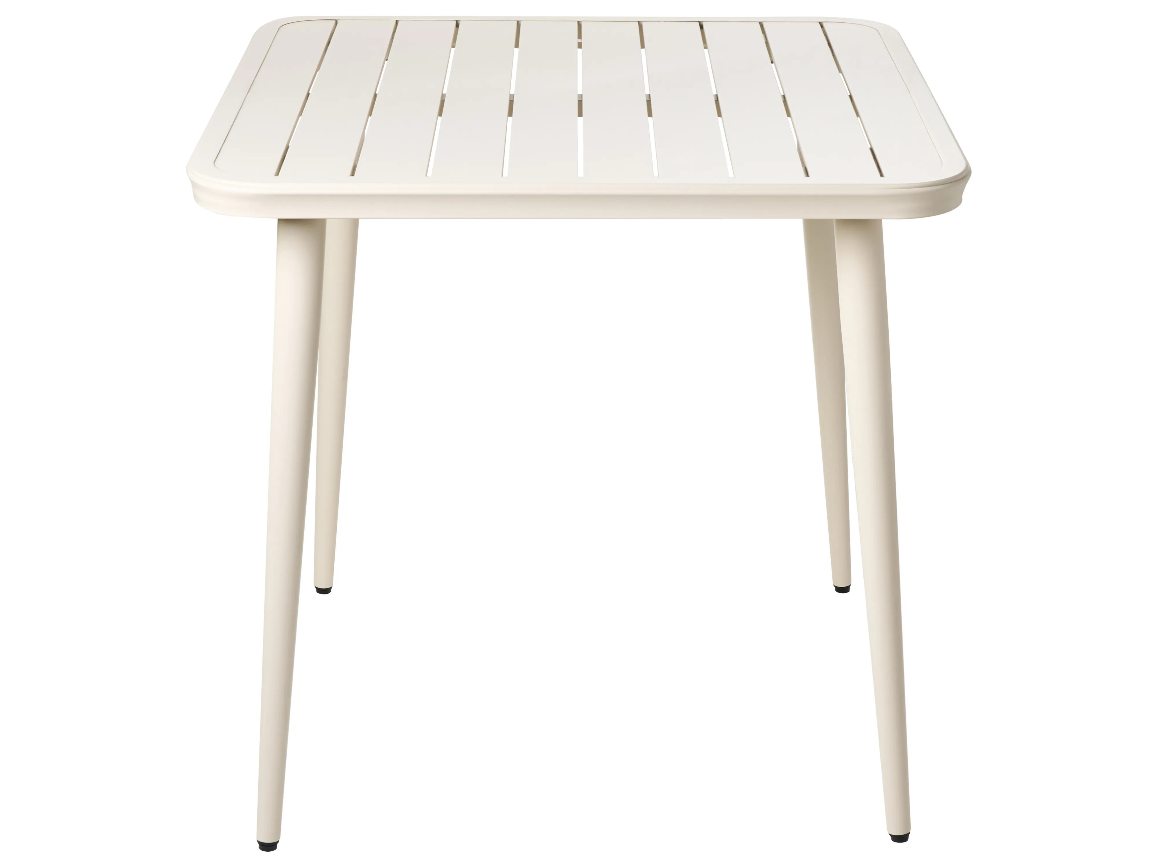 Tuin eettafel NATURNO 80 cm 80 cm Metaal Lichtbeige