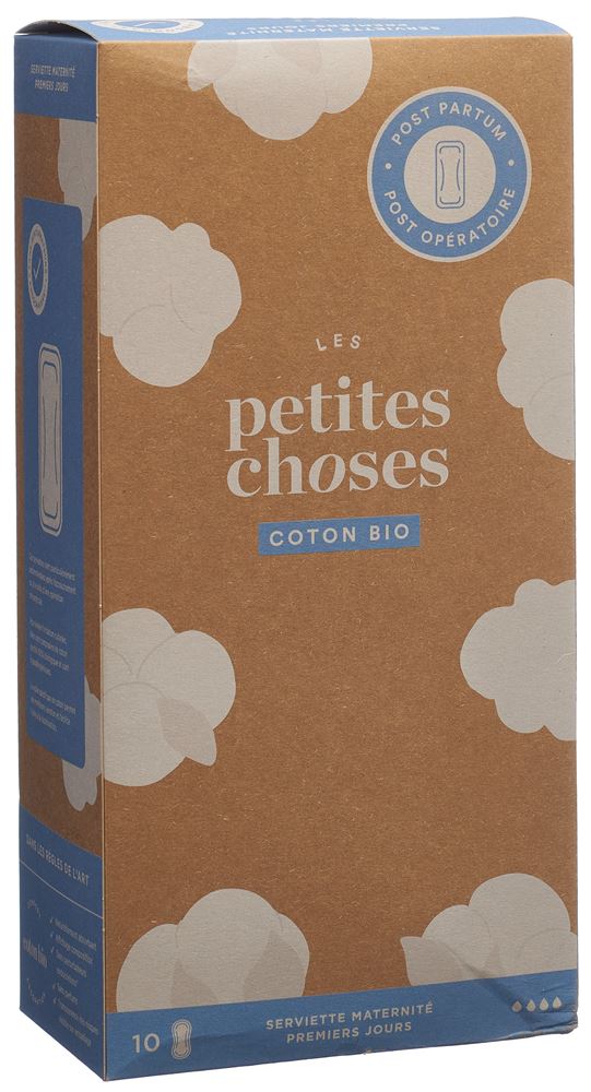 LES PETITES CHOSES Wochenbett Binde Bio Karton 10 Stk