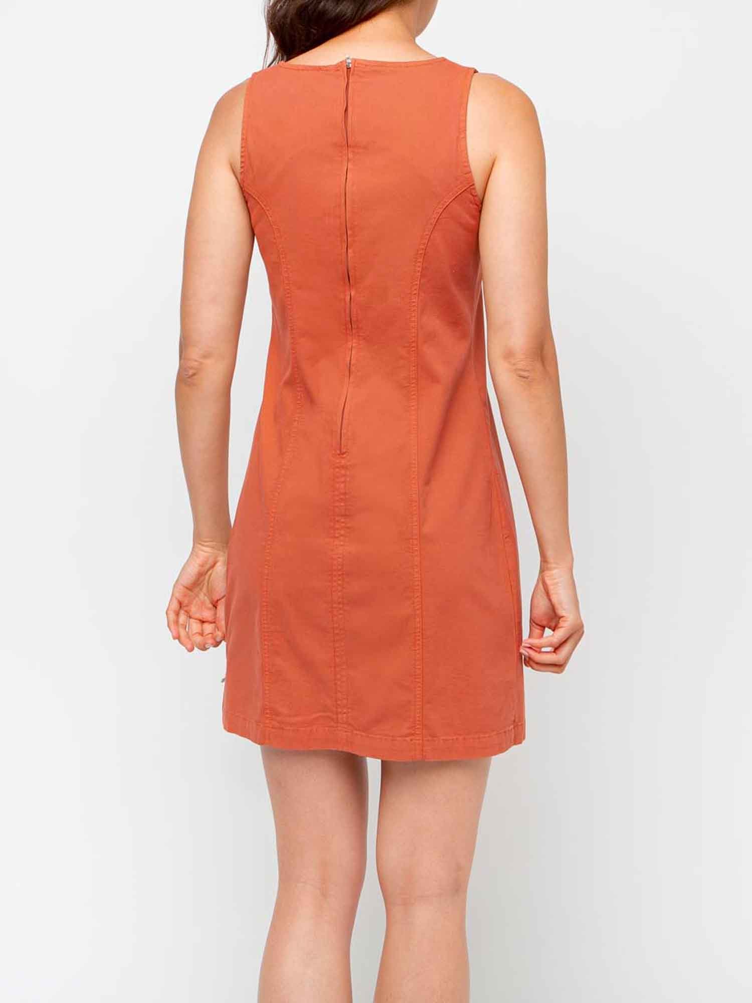 Robe Femme Sans Manches Coton Biologique Marron