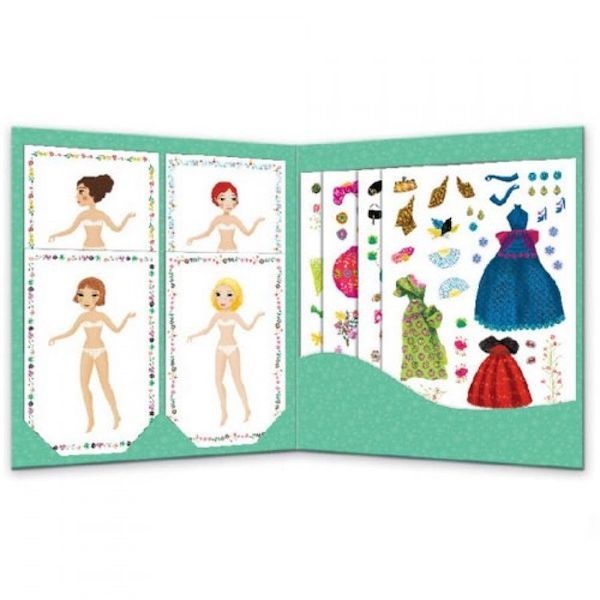Djeco Djeco Knutselen - Stickerset Aankleedpoppen dj09691