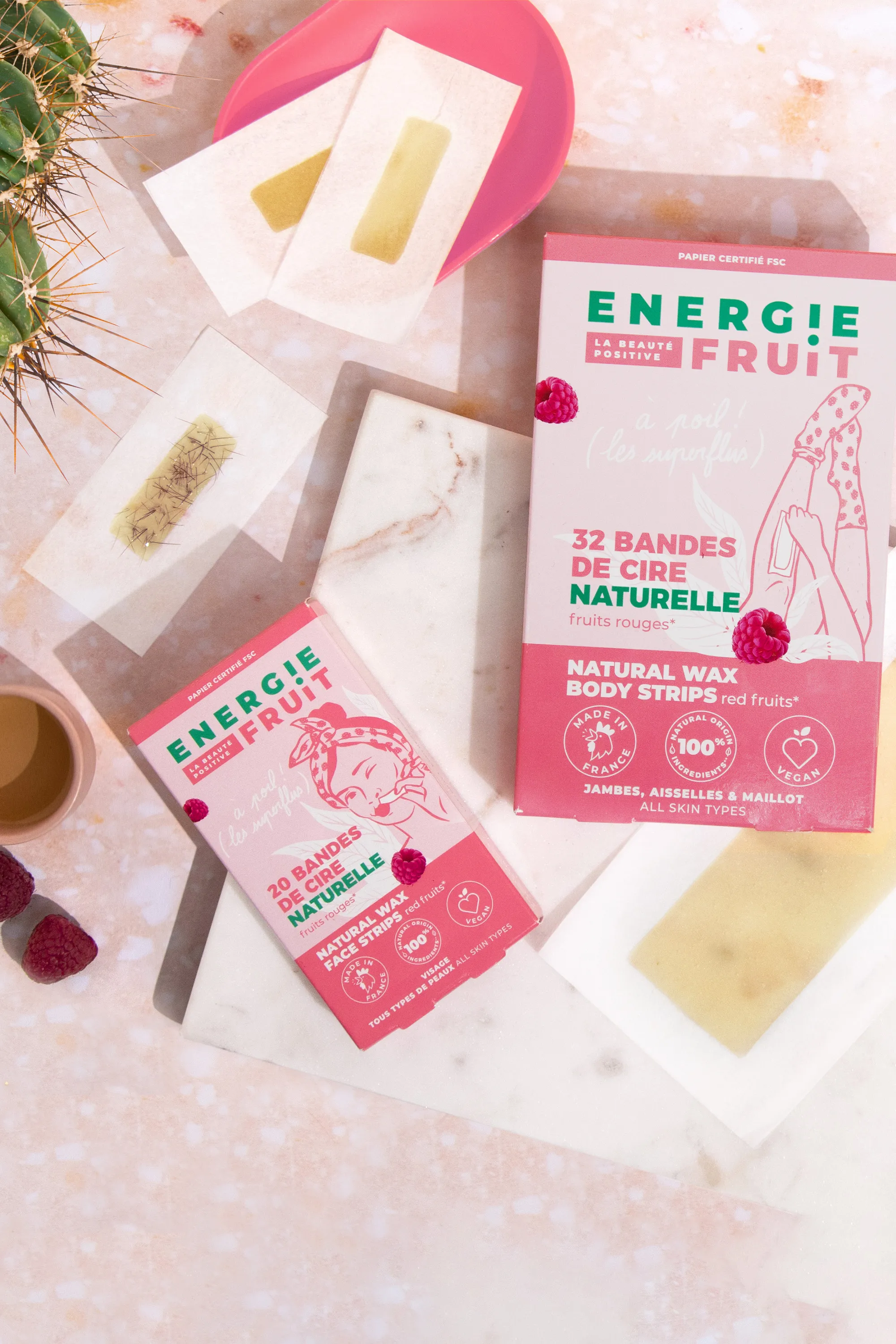 Energie Fruit Bandes de cire froide corps aux fruits rouges