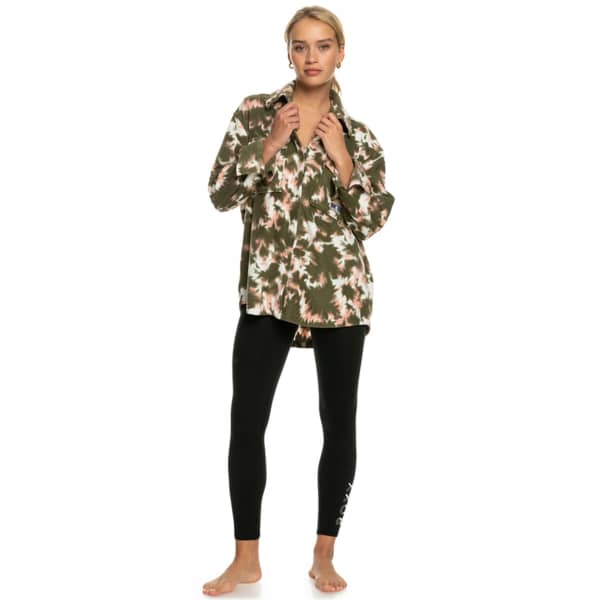 Veste polaire ROXY BECAUSE THE NIGHT PRINTED DEEP LICHEN GREEN NIMAL