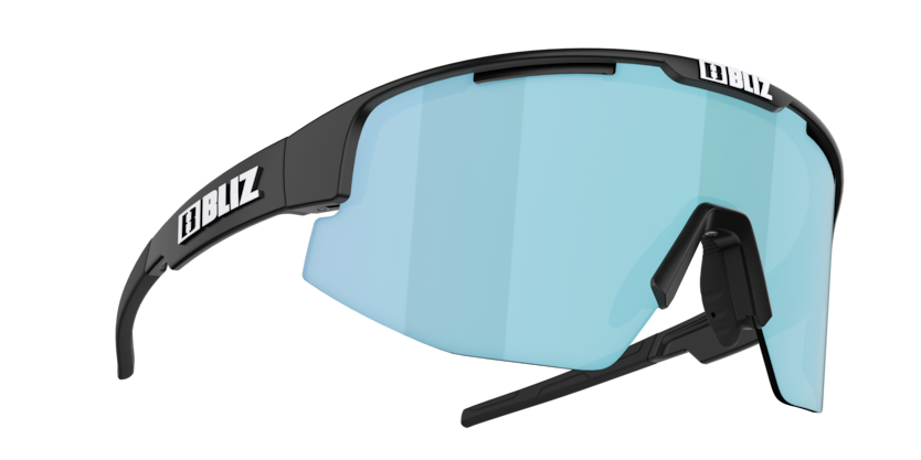 Bliz Matrix Small Cykelbriller Matsort med Blå Linse