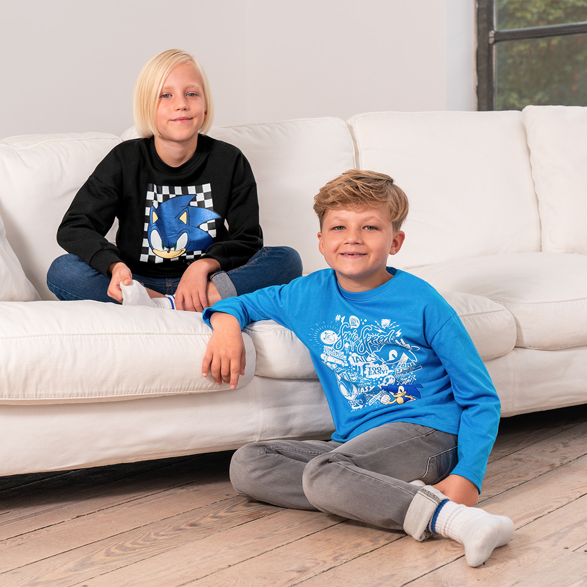 Topolino Sonic Sweatshirt mit Print schwarz