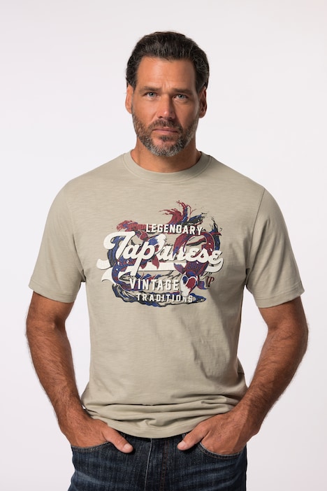 T-Shirt, Halbarm, Brustprint, bis 8XL