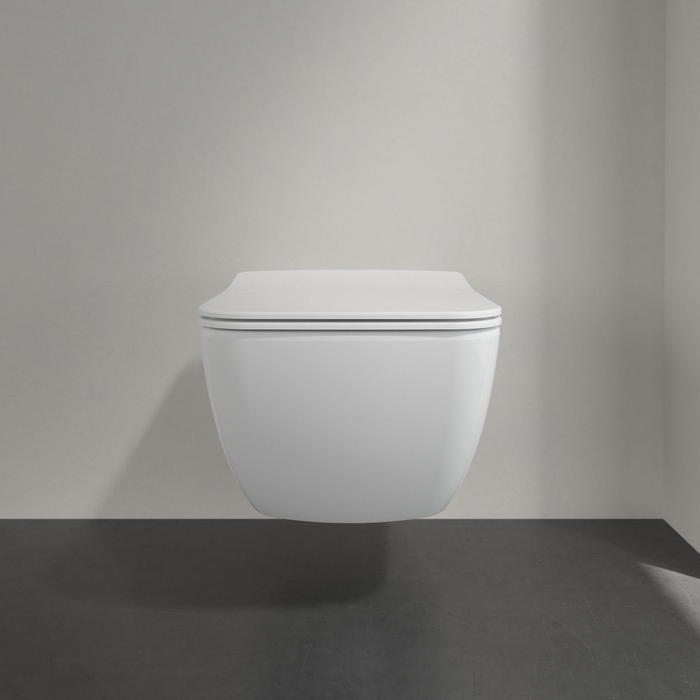 Villeroy & Boch Venticello randloos toilet en slimseat toiletzitting wit glans