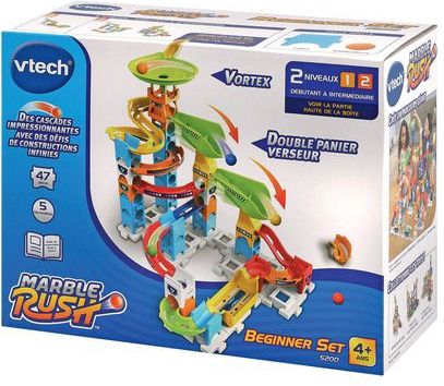 VTech - Marble Rush S200 - Kogelbaan - Kleurrijk - 47 Stuks en 5 MarbleBilles