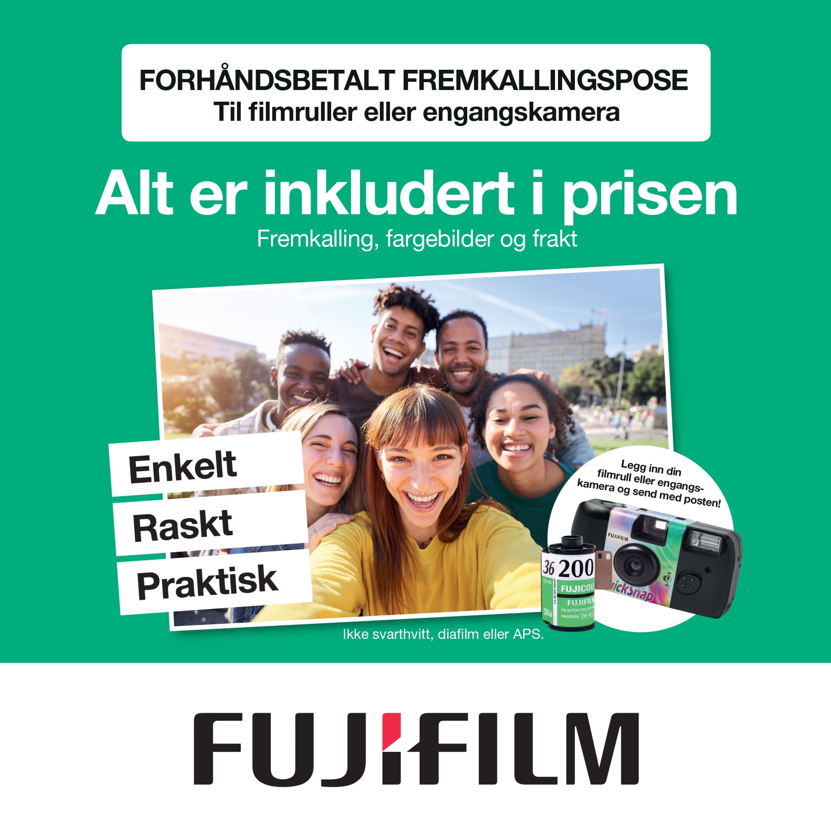 Fujifilm Fremkallingspose for 36 bilder - farge