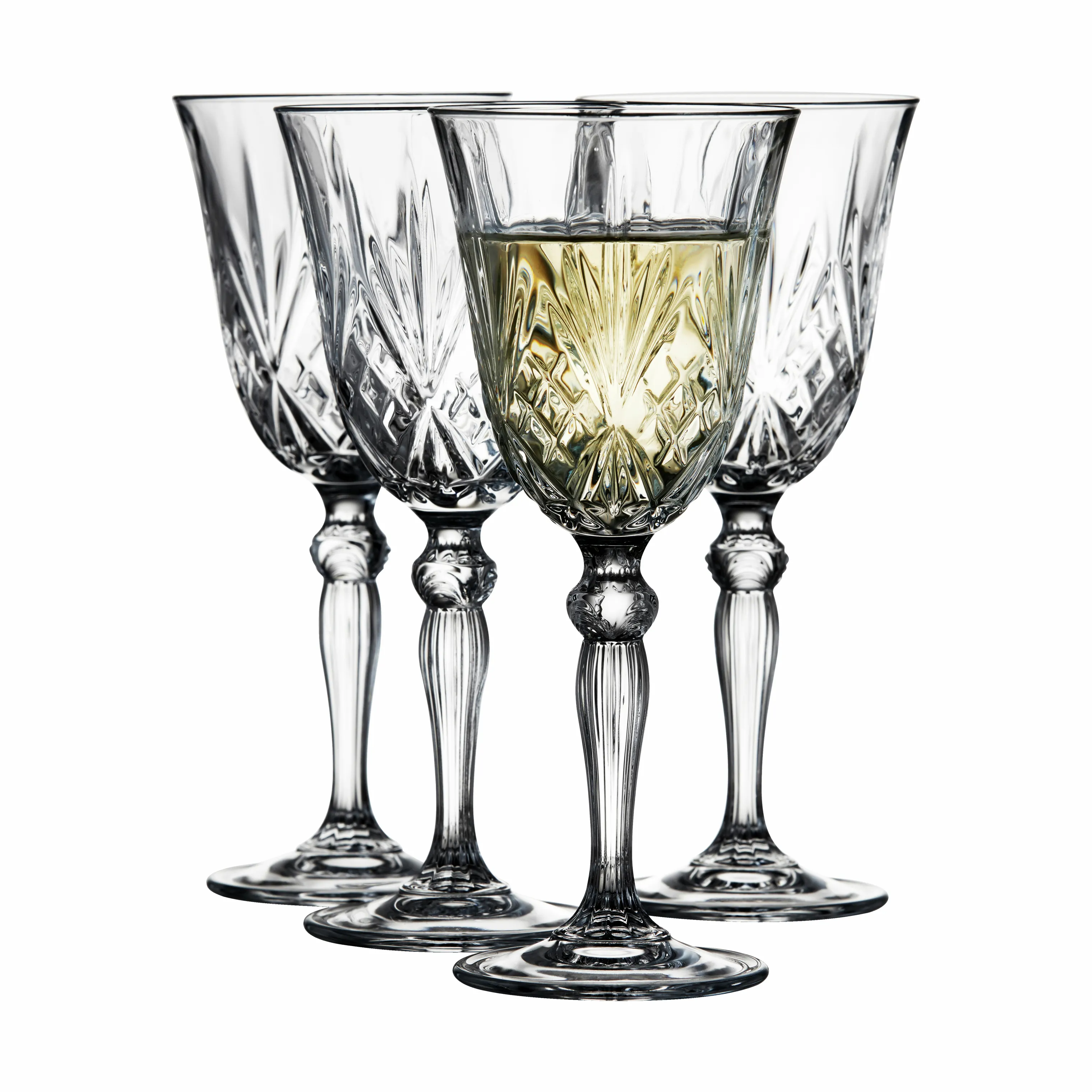 Lyngby Glas Melodia Hvidvinsglas - 4 stk.