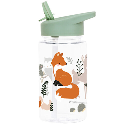 A little lovely company drinkfles met rietje - bosvriendjes - 450ml
