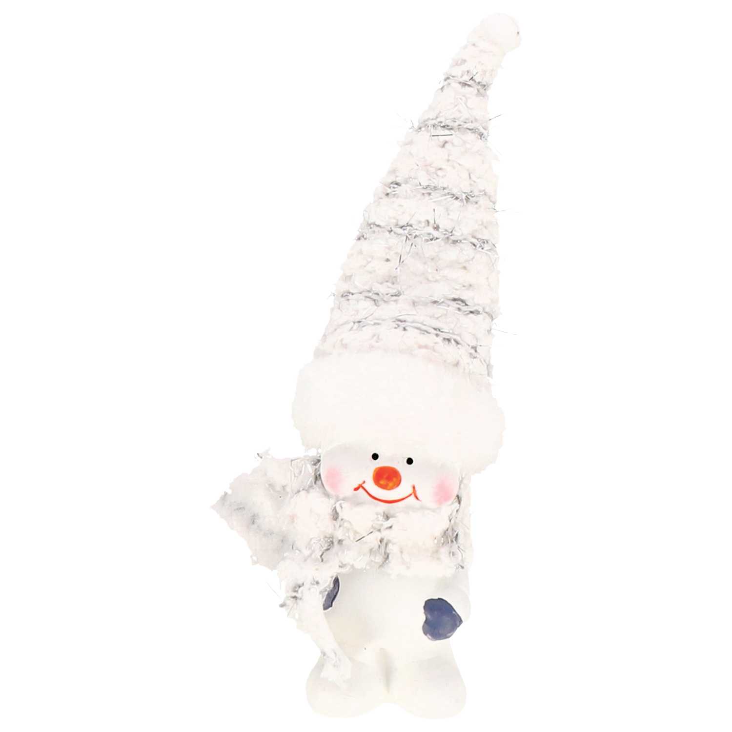 novooo Deko Schneemann m.Mütze H15cm2f