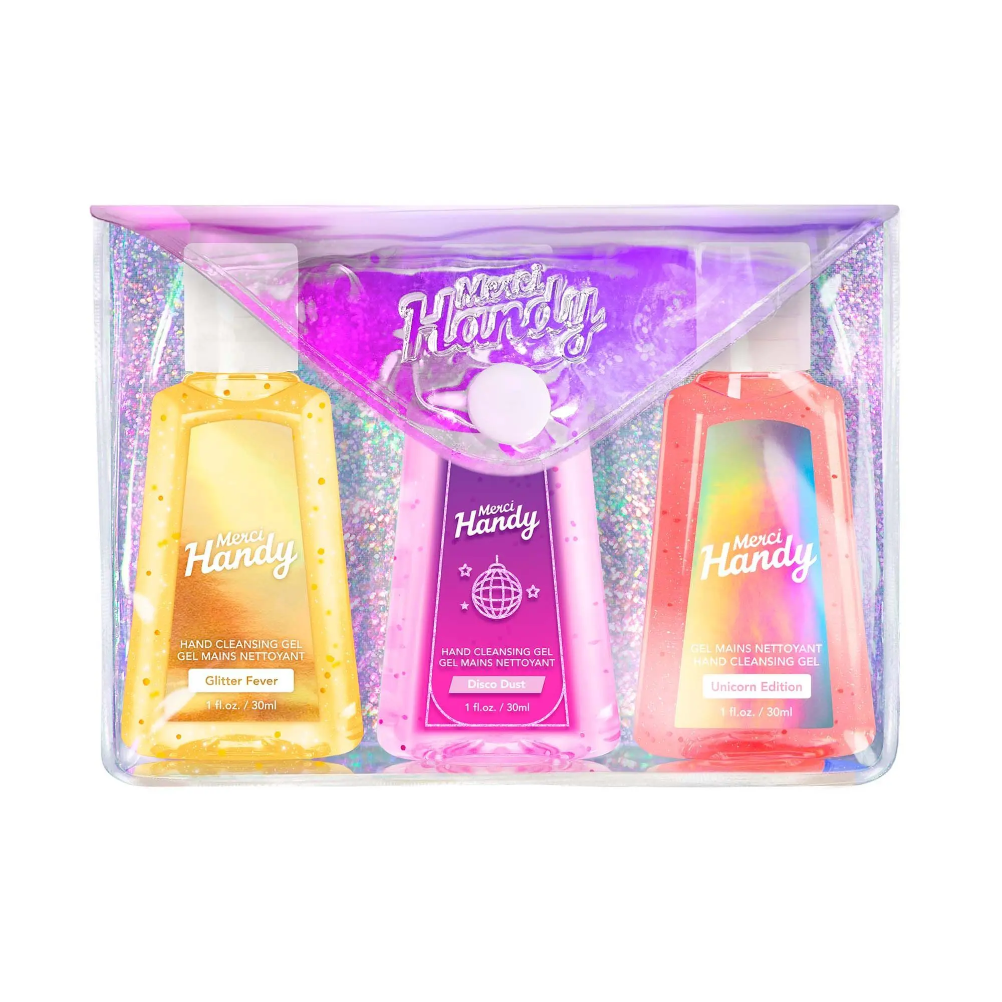 Merci Handy - Kit 3 gels mains nettoyants Soin des mains 3 x 30ml - Mains