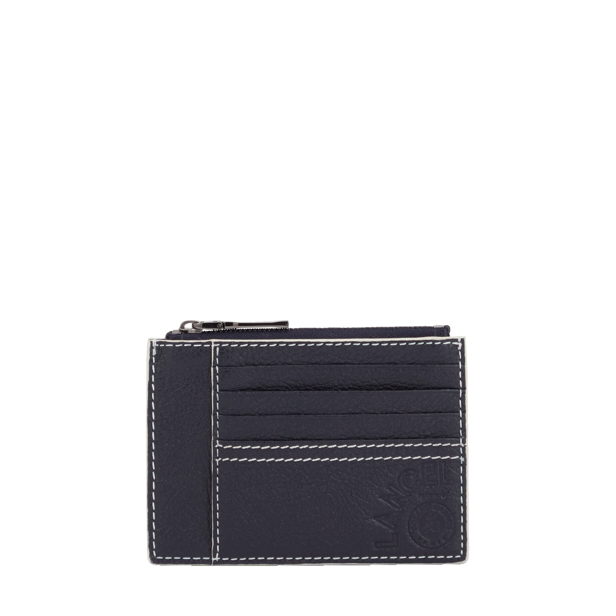 Porte-cartes zippé L  Lancel x Roland Garros-Bleu minuit