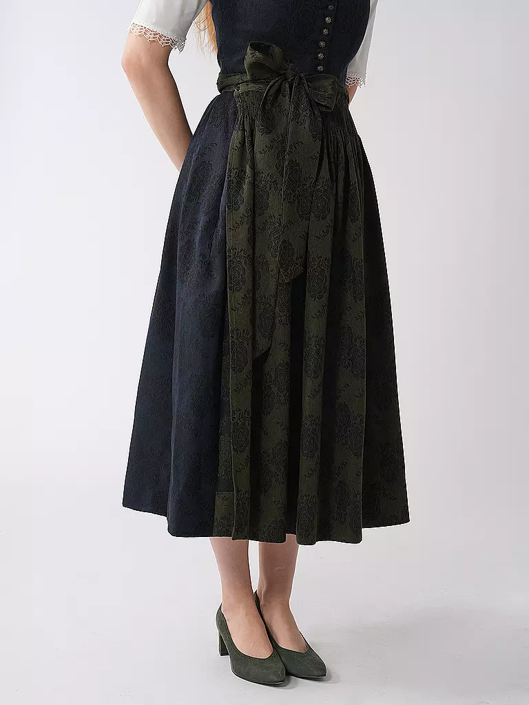 GOTTSEIDANK Dirndl MONIKA 80cm dunkelblau