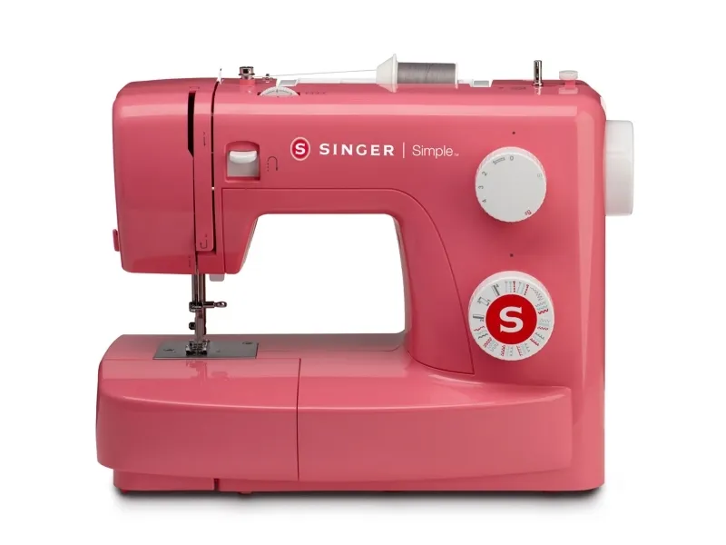 Singer 3223R - Symaskine - 23 søm - 1 fire-trins knaphul - rød