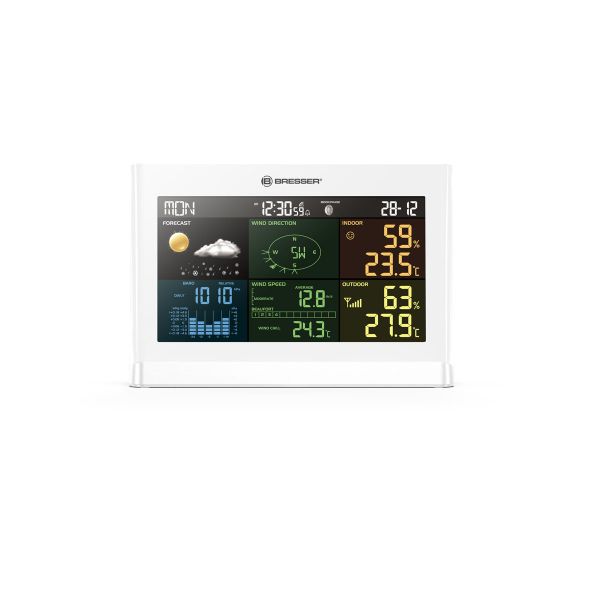 Bresser Centro Meteorológico 5 em 1 Conforto com Tela de Cor Bresser - Branco White