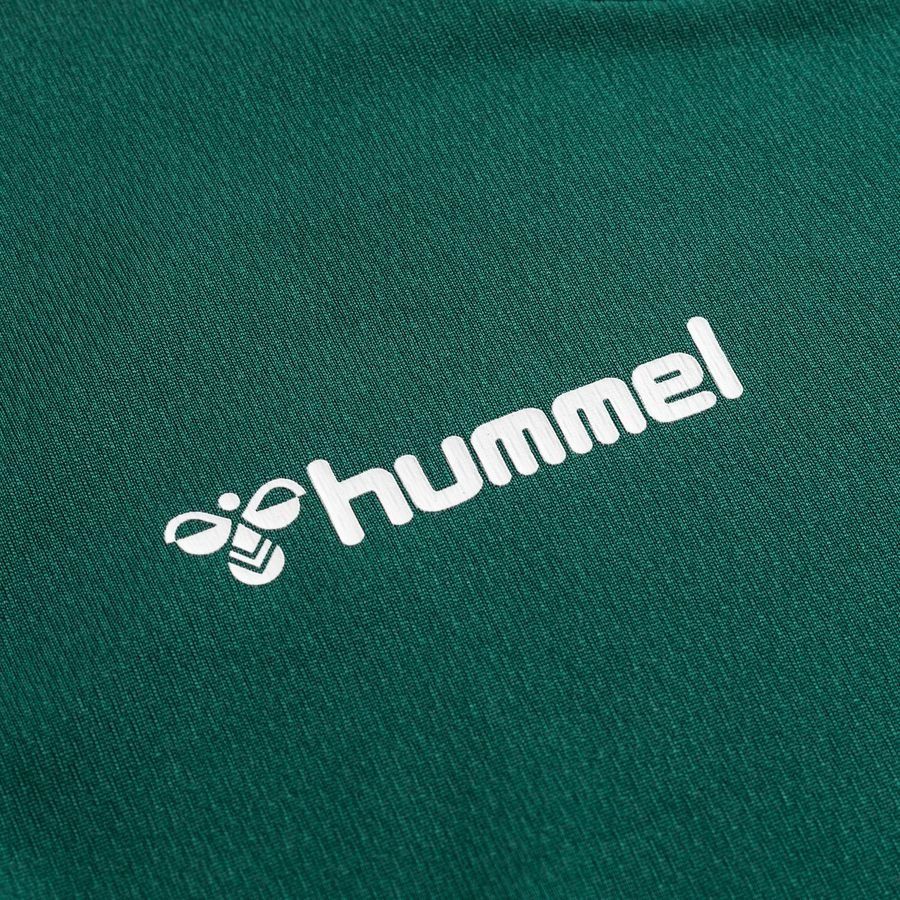 Hummel Maillot Authentic Poly - Vert/Blanc Enfant
