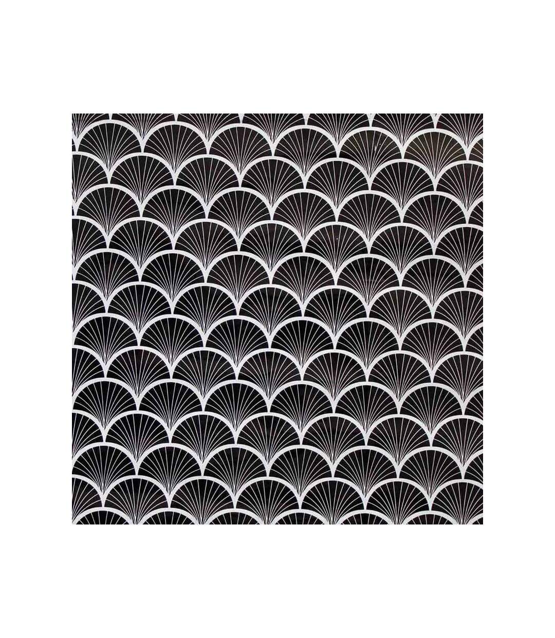 Rouleau Adhésif  Art Déco 45x200cm Noir & Transparent