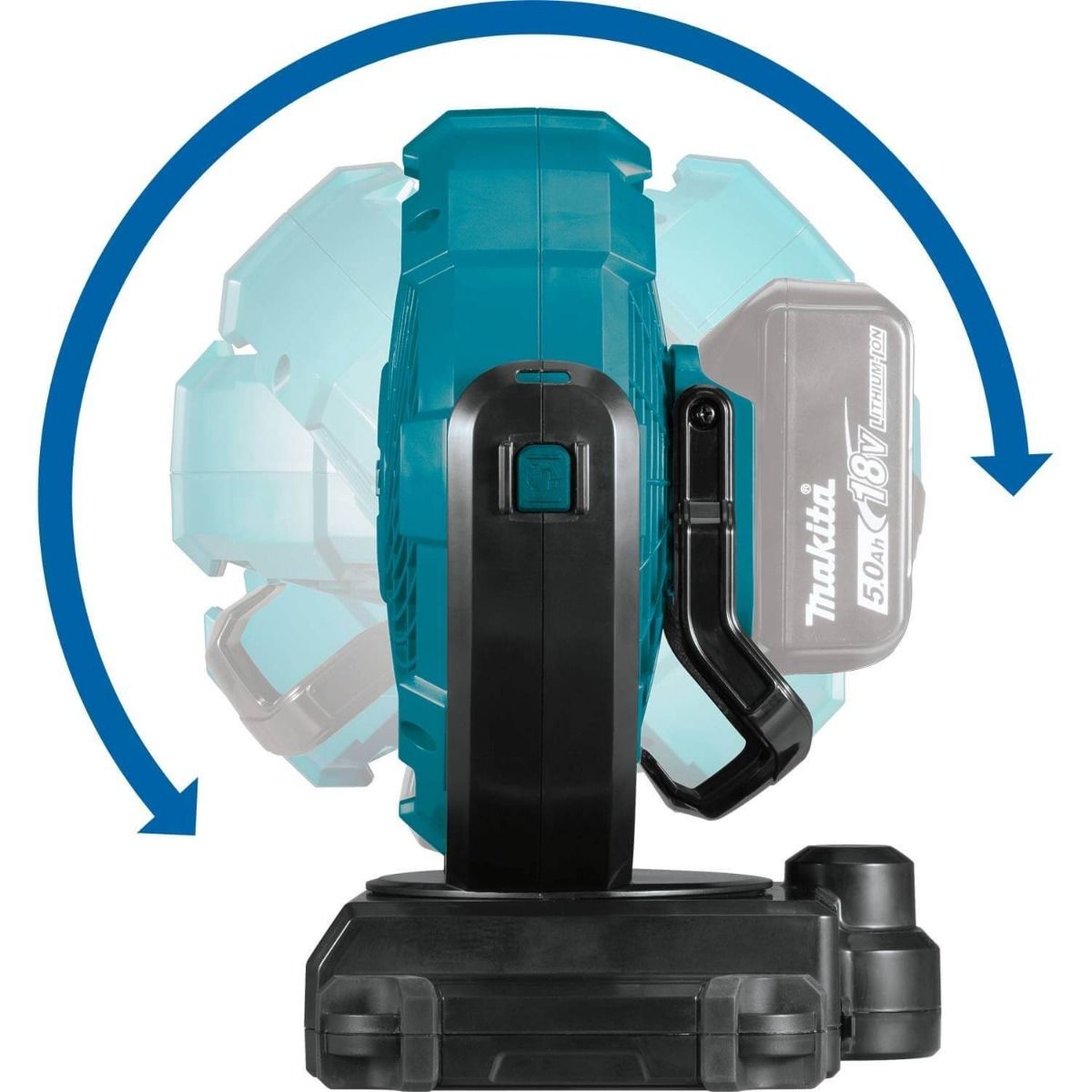 Makita DCF102Z 14,4 V / 18 V Ventilator met zwenkfunctie zonder accu's en lader