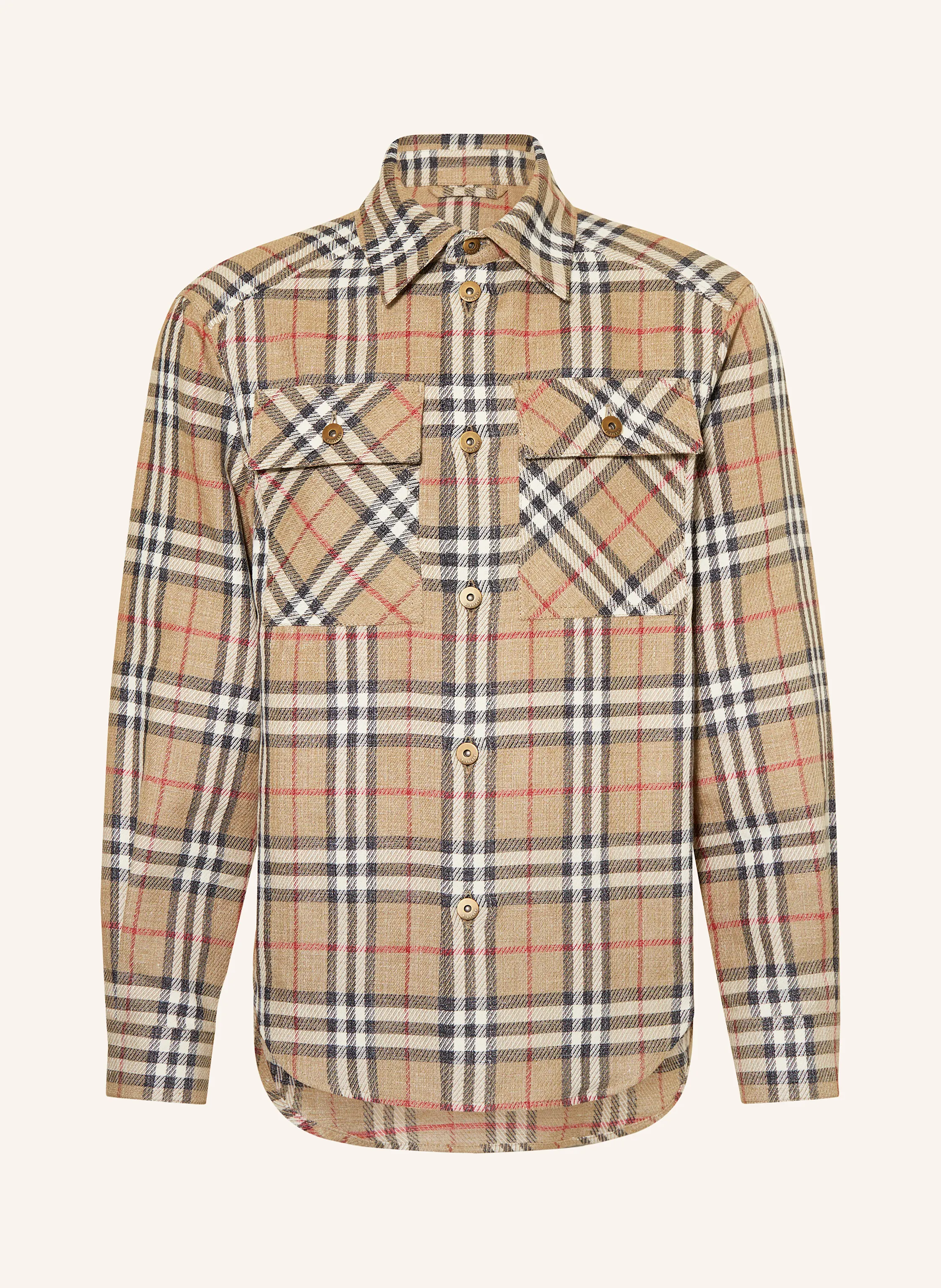 BURBERRY Overshirt mit Leinen