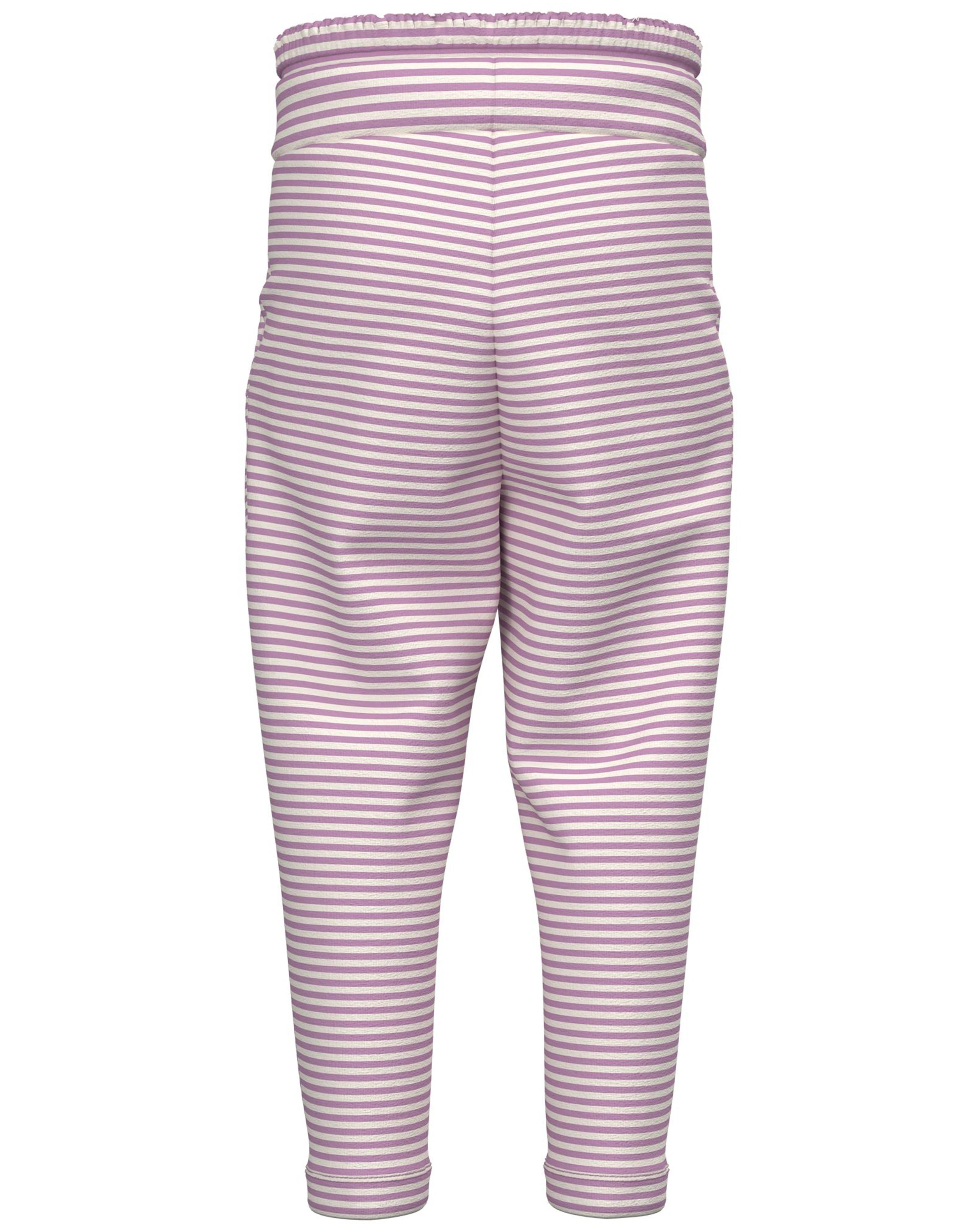 Jerseyhose NMFFANN gestreift in smoky grape