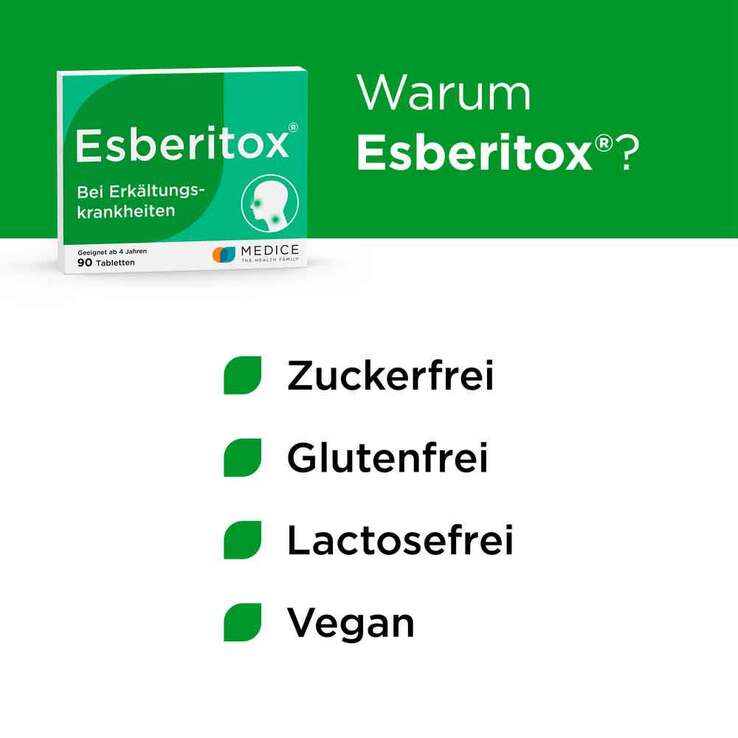Esberitox® Tabletten bei Erkältungskrankheiten, 90 St