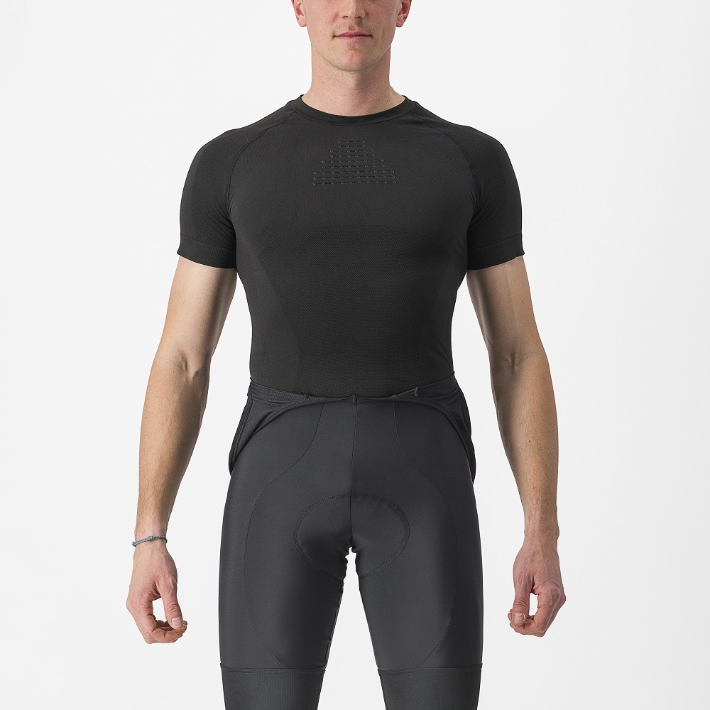 Castelli Core Seamless Ondershirt Korte Mouwen Zwart Heren