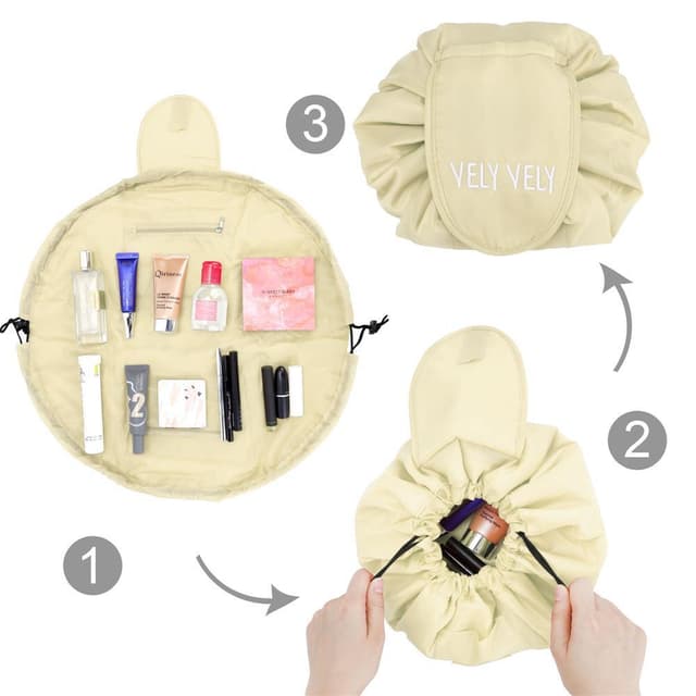 Kosmetiktaske Sminketaske Toilettaske Make Up (beige)
