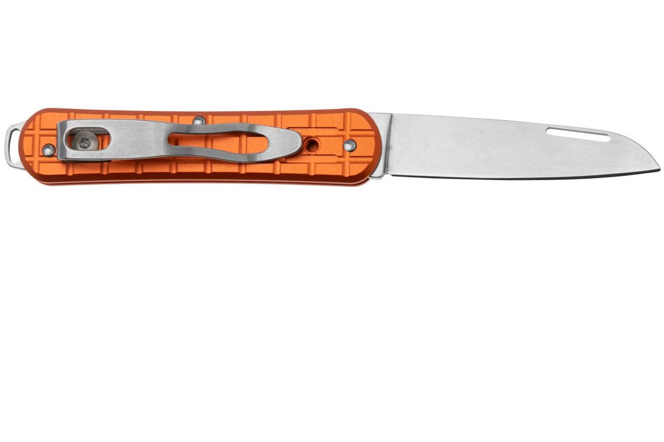 Fox Vulpis FX-VPGP130-OR Polished N690Co, Grenade Pattern Orange Aluminium, zakmes