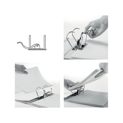 Leitz 180° Active Cozy - Classeur à levier - Dos 50 mm - A4 - gris