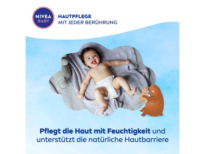 NIVEA BABY Soft Creme Gesicht & Körper 200 ml Sanfte Creme für natürlich gepflegte Haut