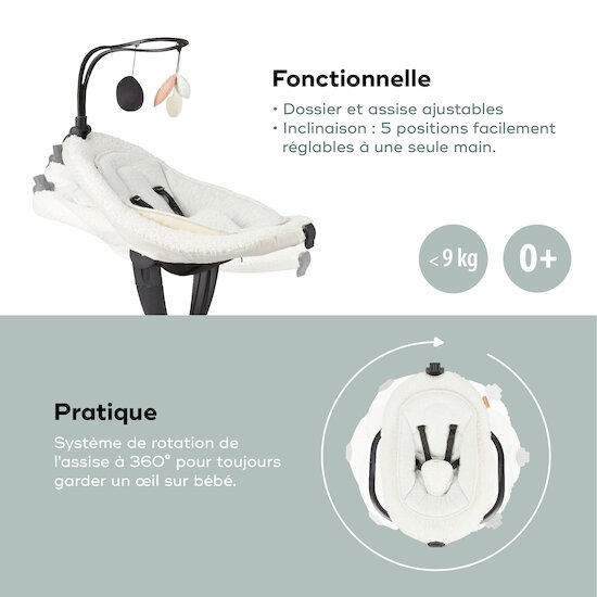 Balancelle Swoon Evolution   Curl white x Babyatoutprix        de               Babymoov