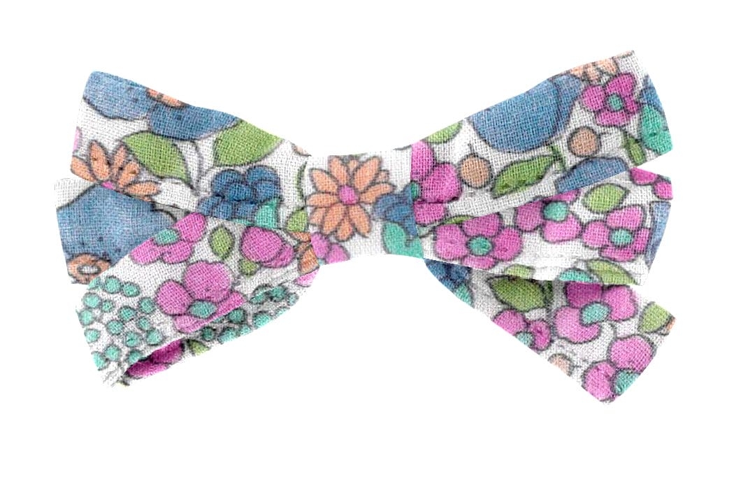 Barrette Ruban Pastel Fleuri