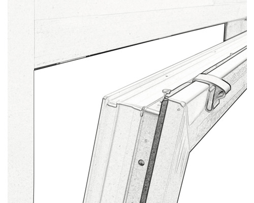 Aluminium jaloezie, zonder boren, wit, 40x130 cm, inclusief klembeugels