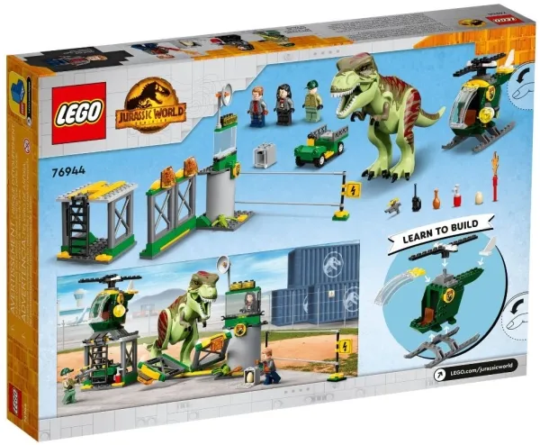 LEGO Jurassic World 76944 T. rex på dinosaurflugt