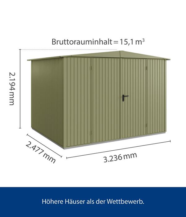 Hörmann Berry-Gerätehaus Classic-S Typ 3,