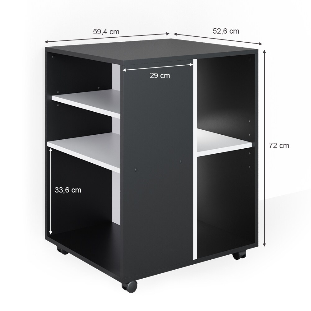 Vicco Rollcontainer Bürocontainer Büroschrank Schreibtisch Aktenschrank ANT
