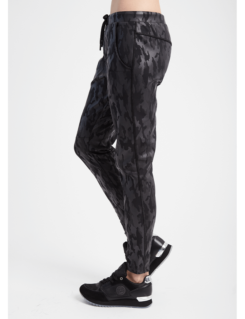 HBT INSOLITES - CRUZ PANTALON BLACK PALM